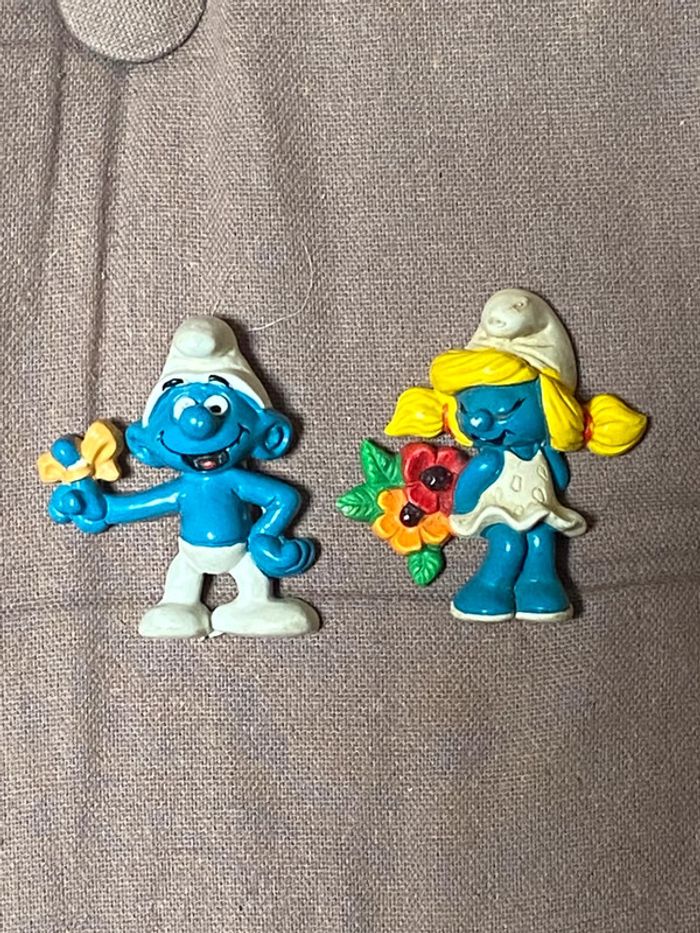 Clip Schtroumpf blessé + schtroumpfette