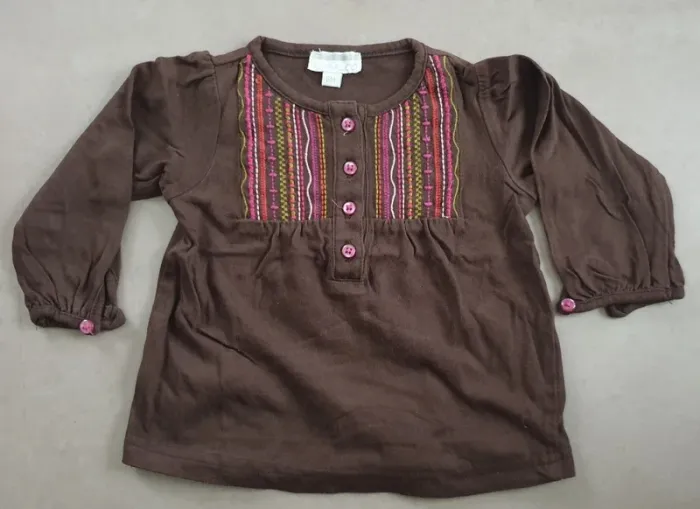 Lot tee-shirts manches longues 6 mois - photo numéro 4