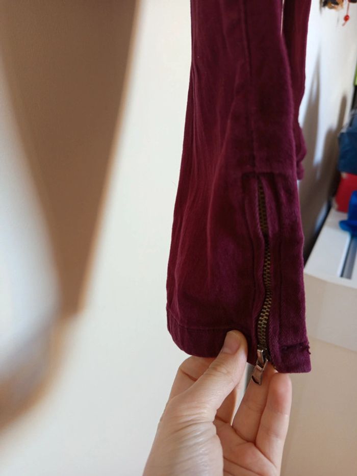 Jean Bordeaux en taille S de la marque ici et maintenant - photo numéro 9