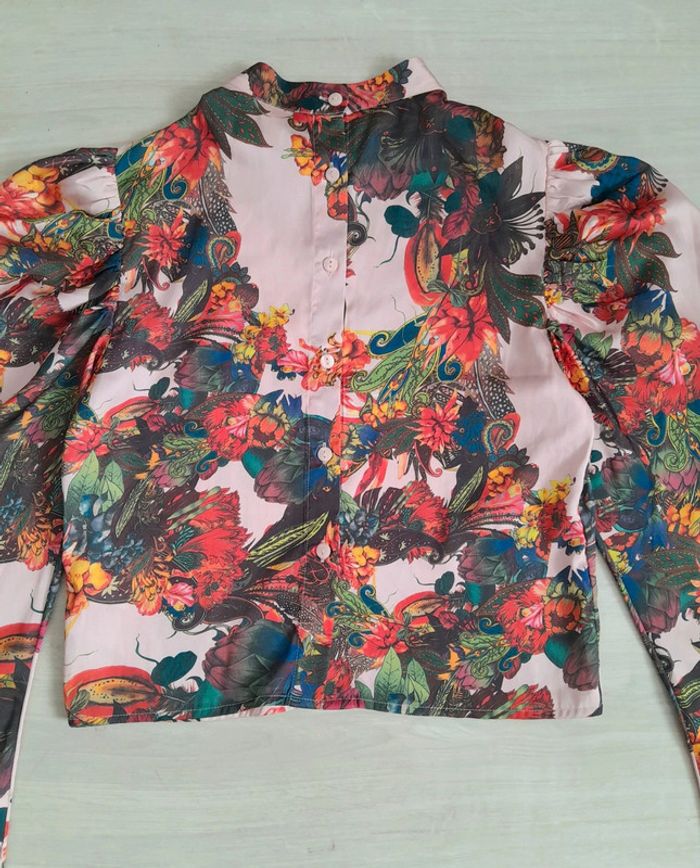 Blouse multicolore H&M t.34 - photo numéro 4