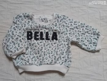 Tape a l oeil pull sweat fleurs Bella 3 mois