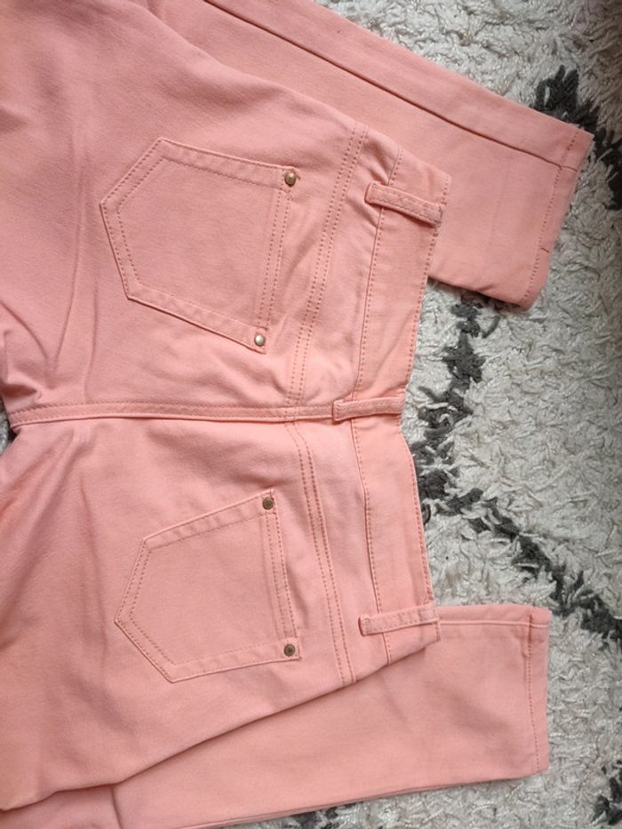 Pantalon toile corail - photo numéro 4