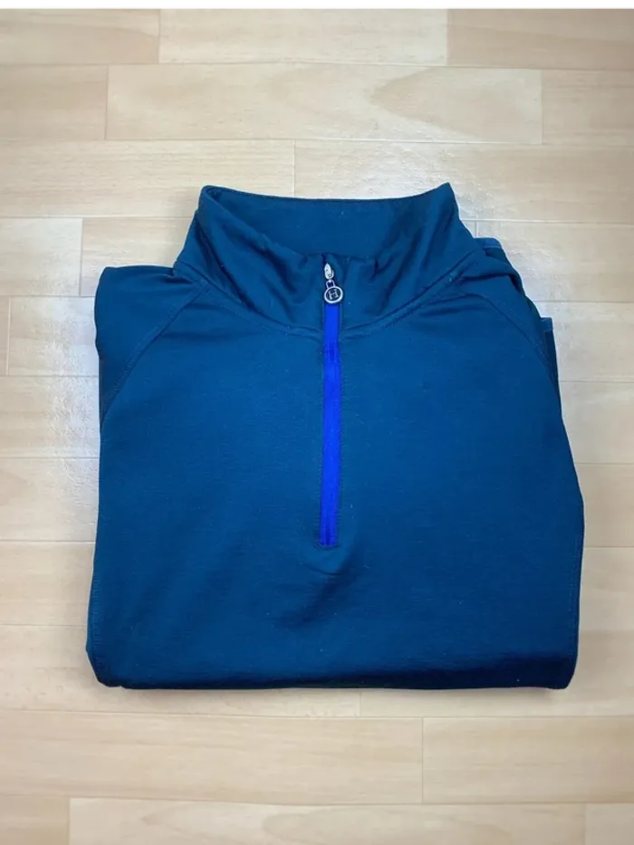 Haut technique Harcour / Polo Manches Longues – Bleu Marine – Taille L