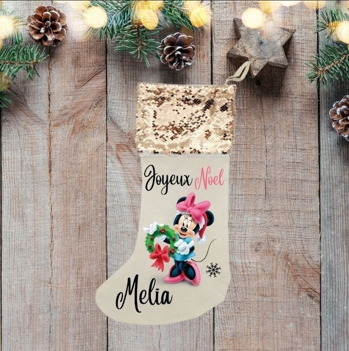 Chaussette de noel personnalisé