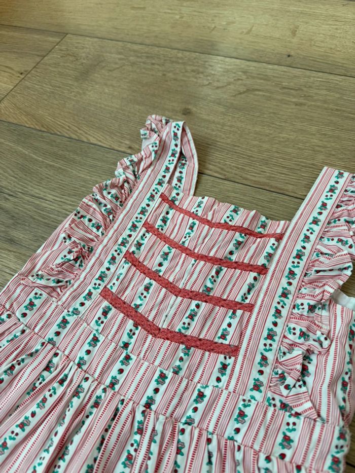 Jolie robe Sergent Major fleurs/cerises 4 ans - photo numéro 5