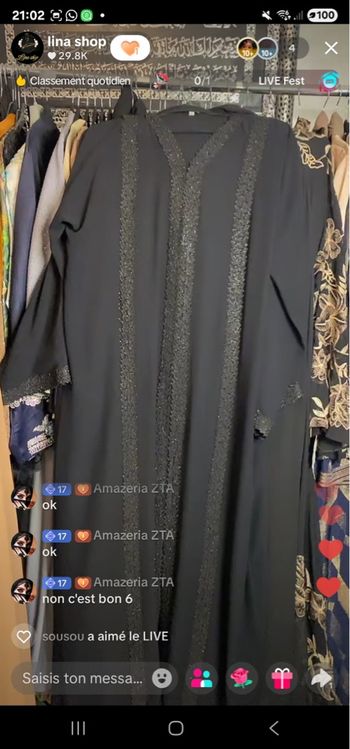 Abaya noir