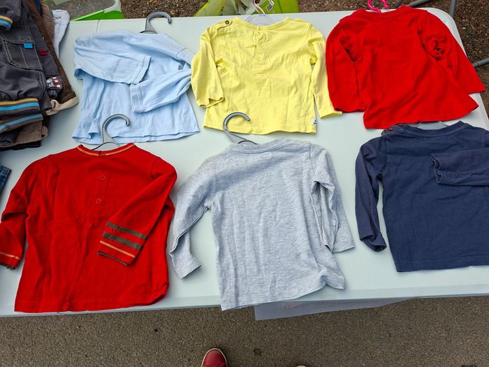 Lot de 6 T-shirts manches longues garçon 18 mois - photo numéro 2