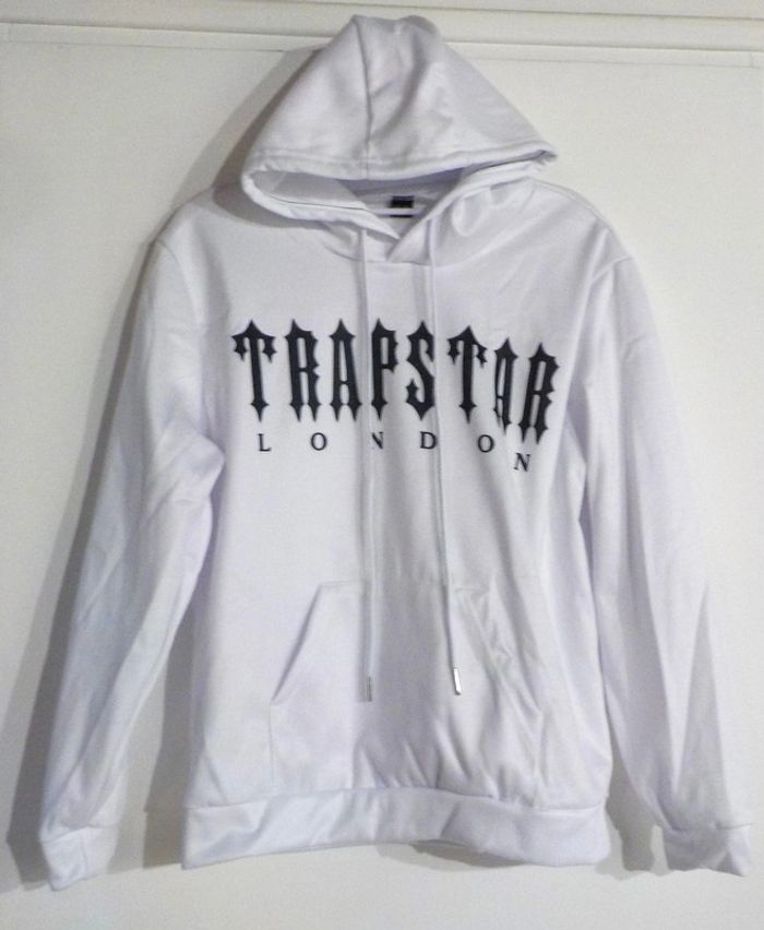 Sweat à capuche blanc T London Taille 160 cm