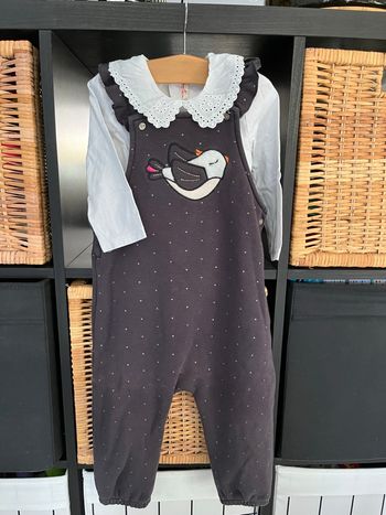 Salopette fille 24 mois Dpam