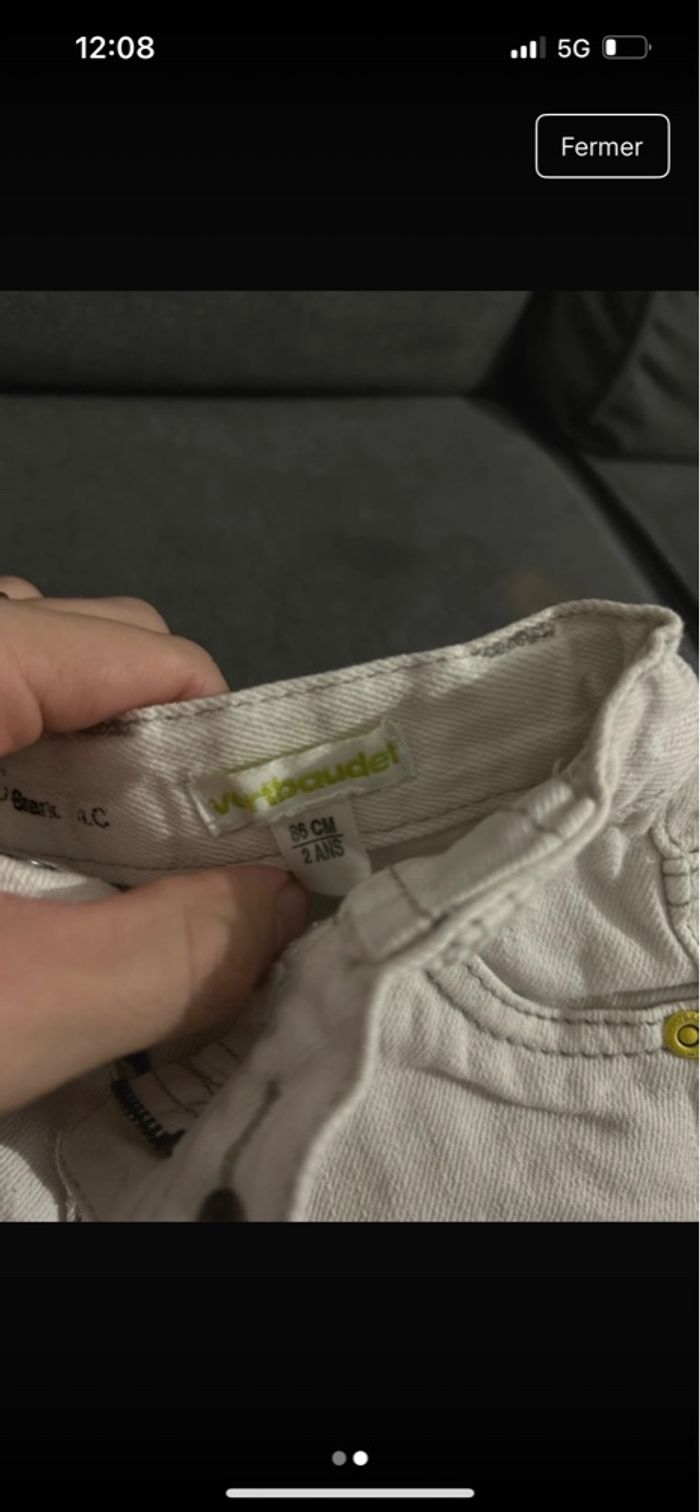 Jeans blanc 2ans - photo numéro 2