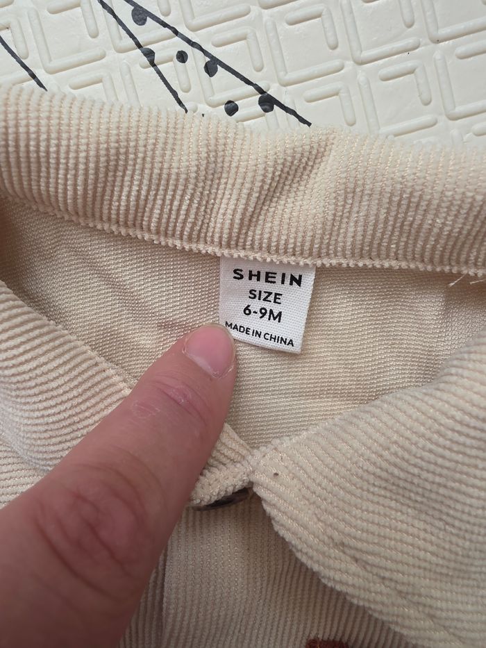 Chemise velours côtelé 6/9 mois Shein - photo numéro 4