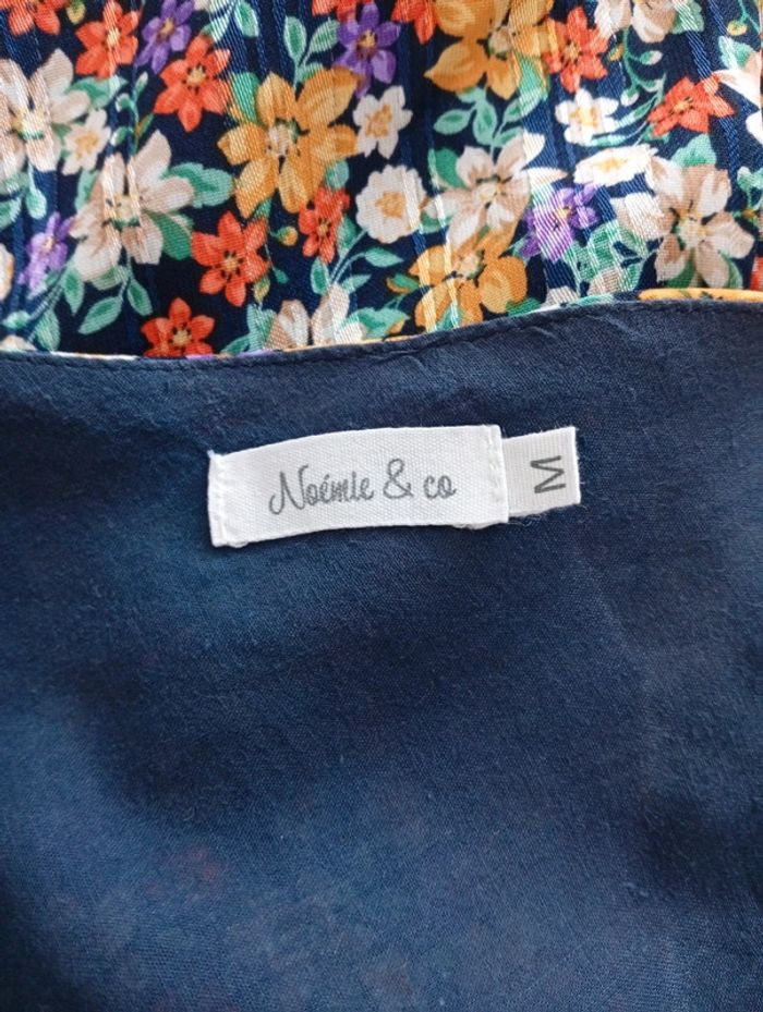Débardeur fleuri col V au dos Noémie & Co taille M - photo numéro 3