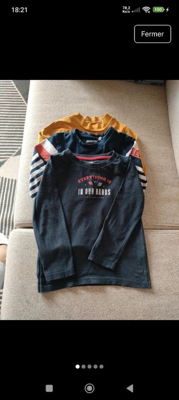 Lots de t-shirts enfant