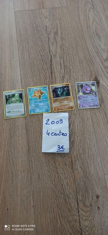 Cartes pokemon 2009