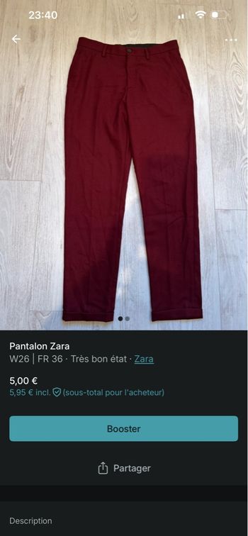 Pantalon Zara 