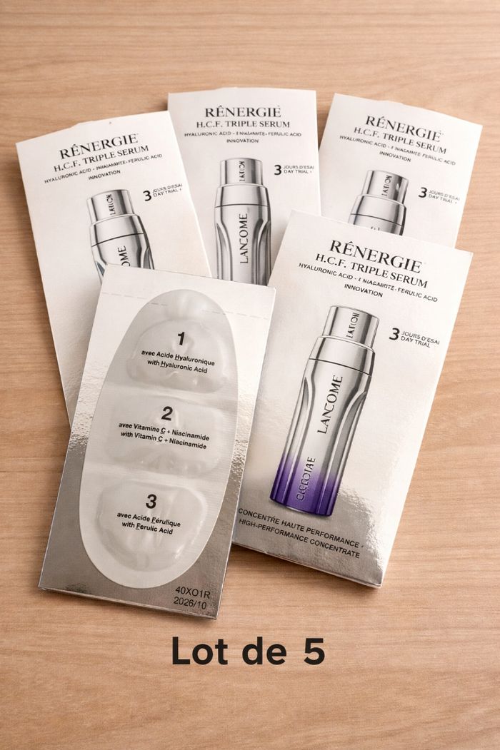 Lancôme Rénergie H.C.F Triple Serum – lot 5×3 ml – Neuf - photo numéro 2
