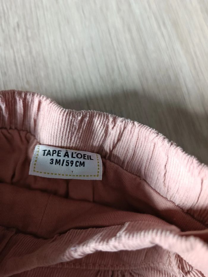 Sarouel pantalon velours 3 mois - photo numéro 2