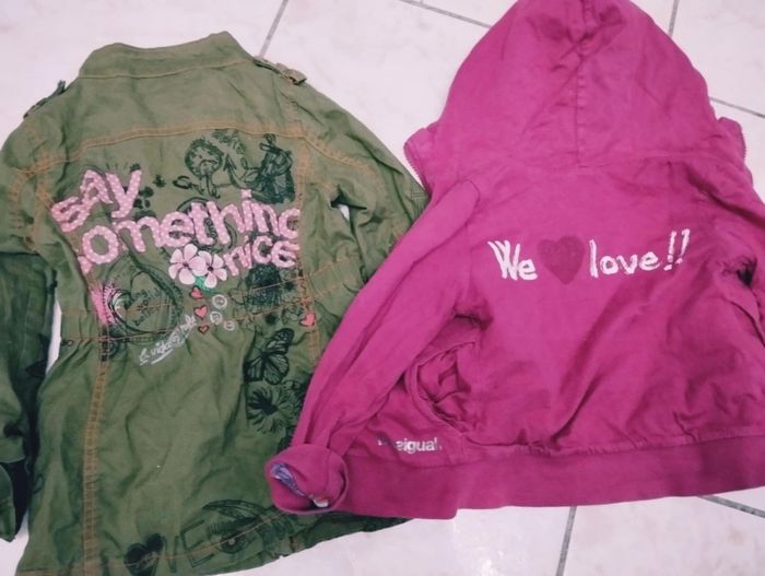 Lot 2 vestes Desigual 4 ans mode tendance fashion - photo numéro 2
