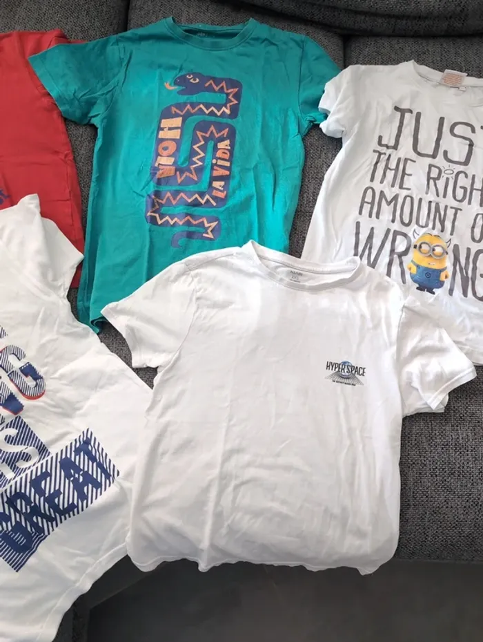 Lot de 5 Tee-shirt manches courtes - photo numéro 3