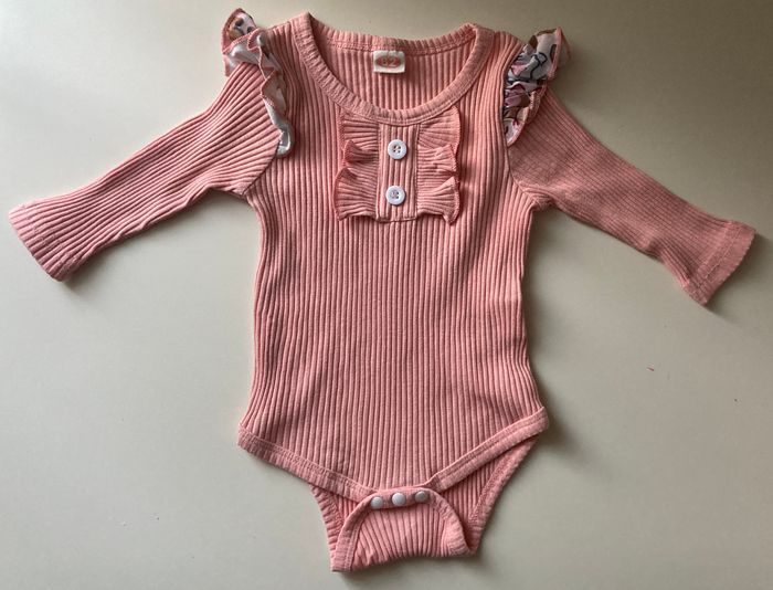 body manches volantées bébé 6 mois