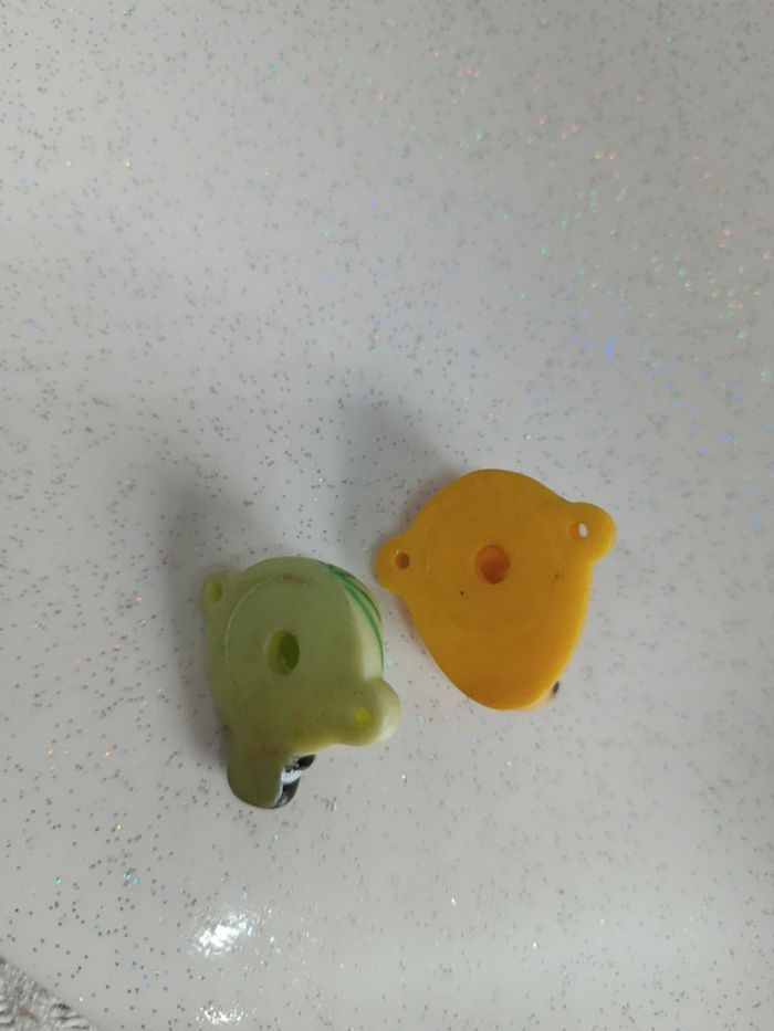 Figurine Figure figura rigolo fruigolos les fruits melon banane vintage tête visage face - photo numéro 4