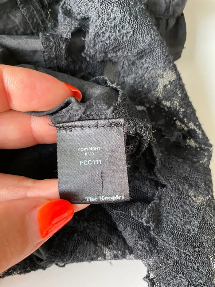 Débardeur soie noir kooples - photo numéro 9