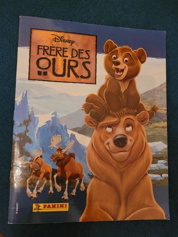 RARE Album Panini complet Disney Frère des Ours + poster brillantes autocollants stickers
