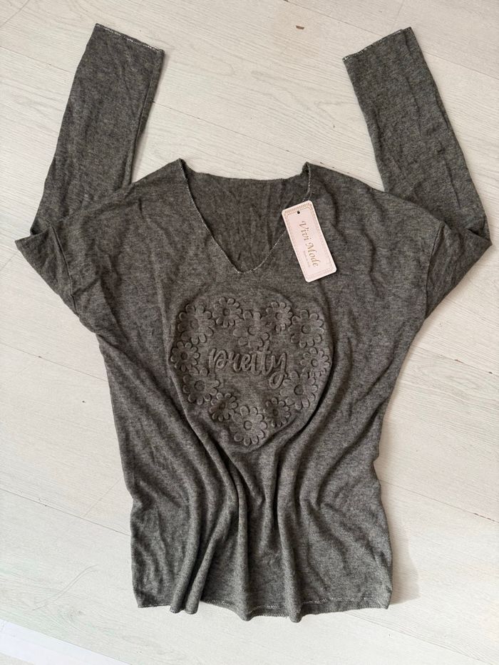 Pull Vivi Mode impression en relief - photo numéro 5