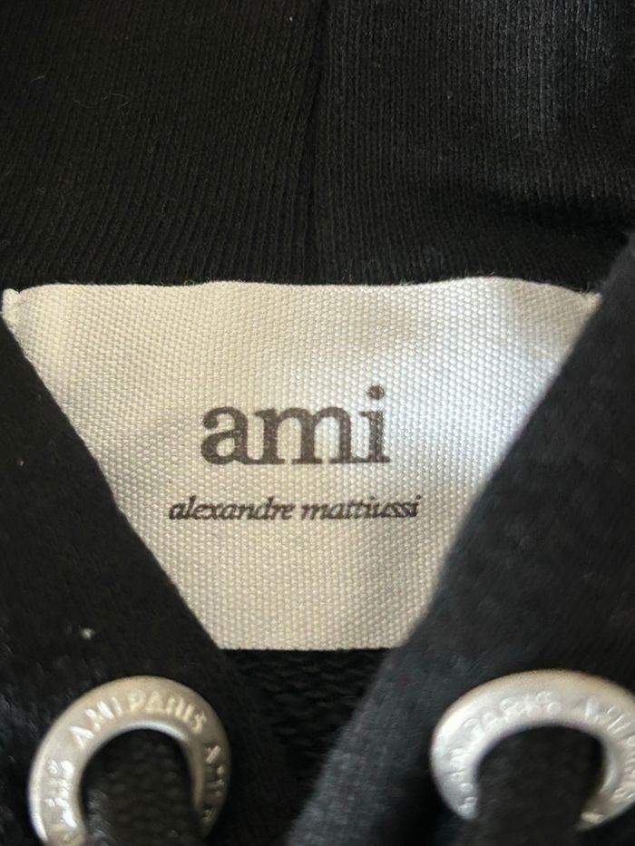 Sweat-shirt pull à capuche AMI Paris - Taille M - photo numéro 8