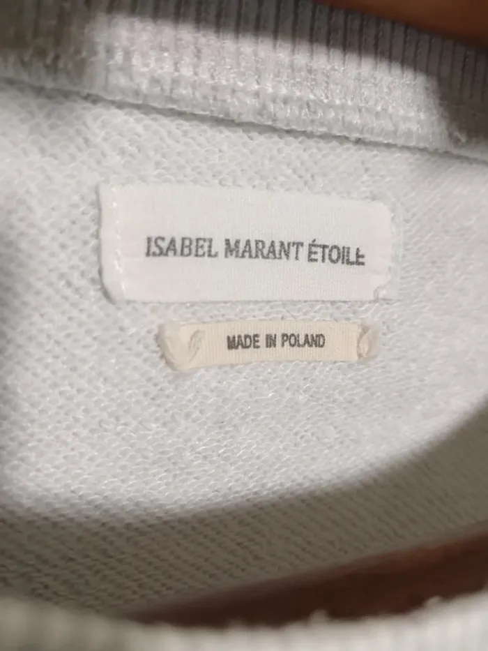 Isabel Marant Étoile "sweat iconic gris brodé" t. Xs - photo numéro 5