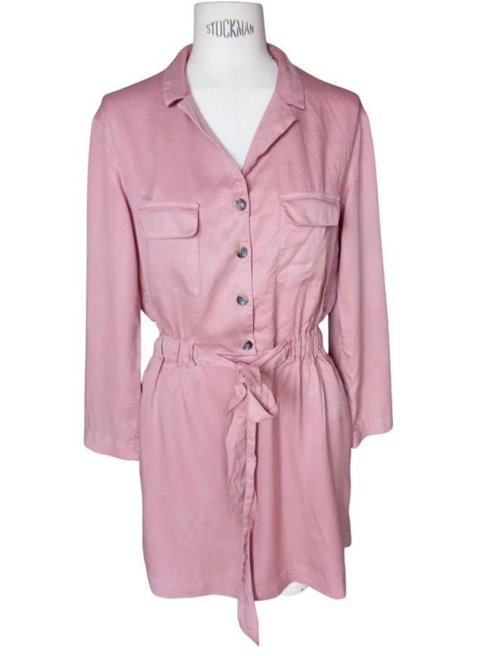 Robe saharienne zara vieux rose