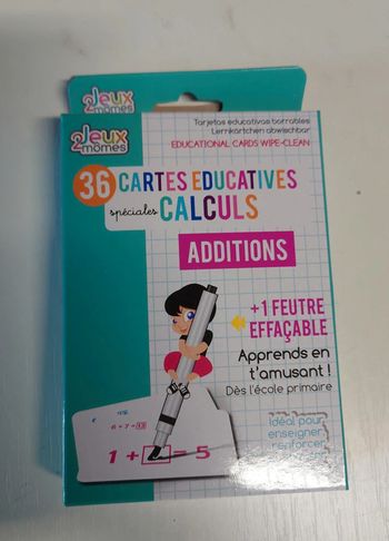 36 cartes éducatives spéciales calculs