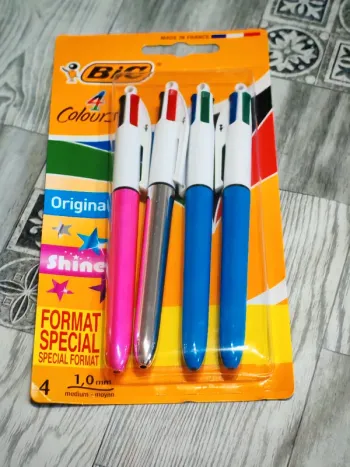 Bic 4 stylos 4 couleurs / 2 original 2 shine