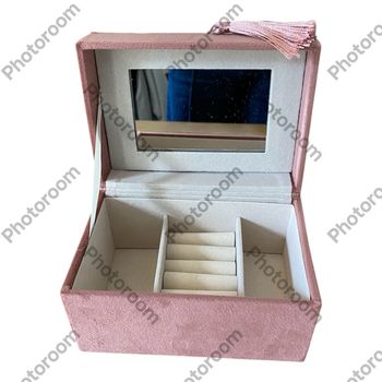 Boîte à bijoux rose