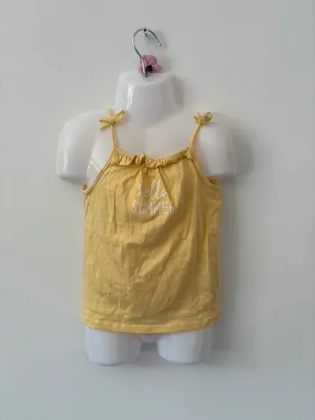Débardeur jaune Kiabi “Hello Summer” - 36 mois (90/97 cm)