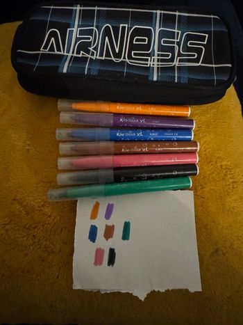 Lot de feutres bic XL kid et trousse Airness 