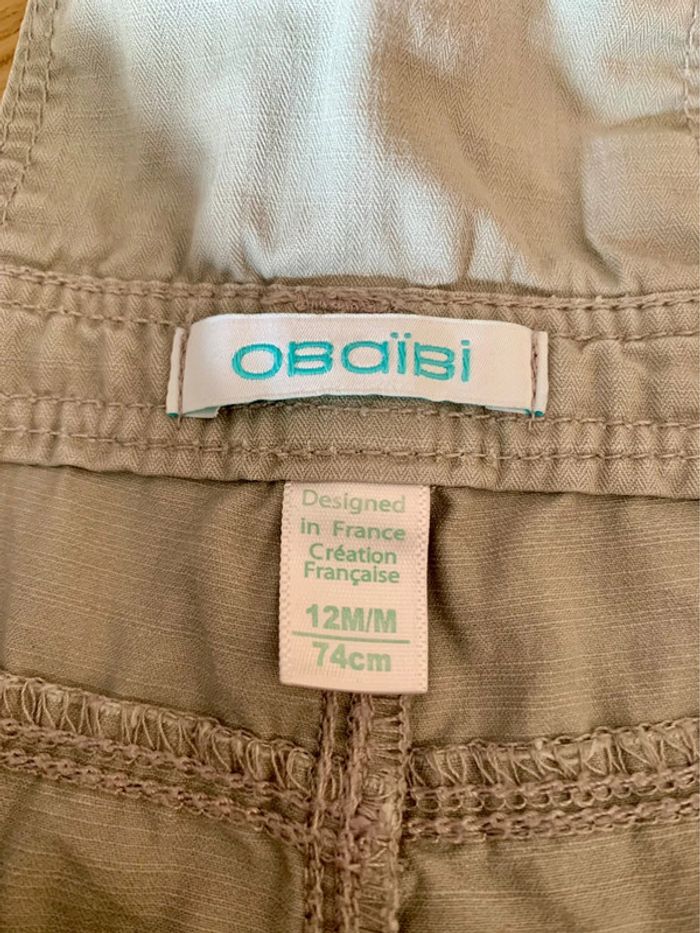 Salopette grise Obaïbi 12 mois garçon - photo numéro 5