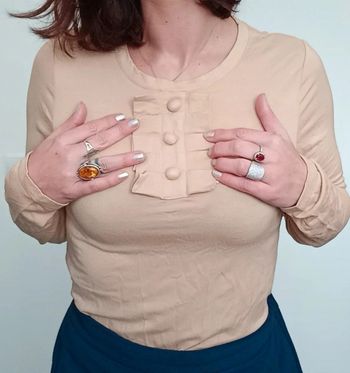 Haut manches longues camel taille 38