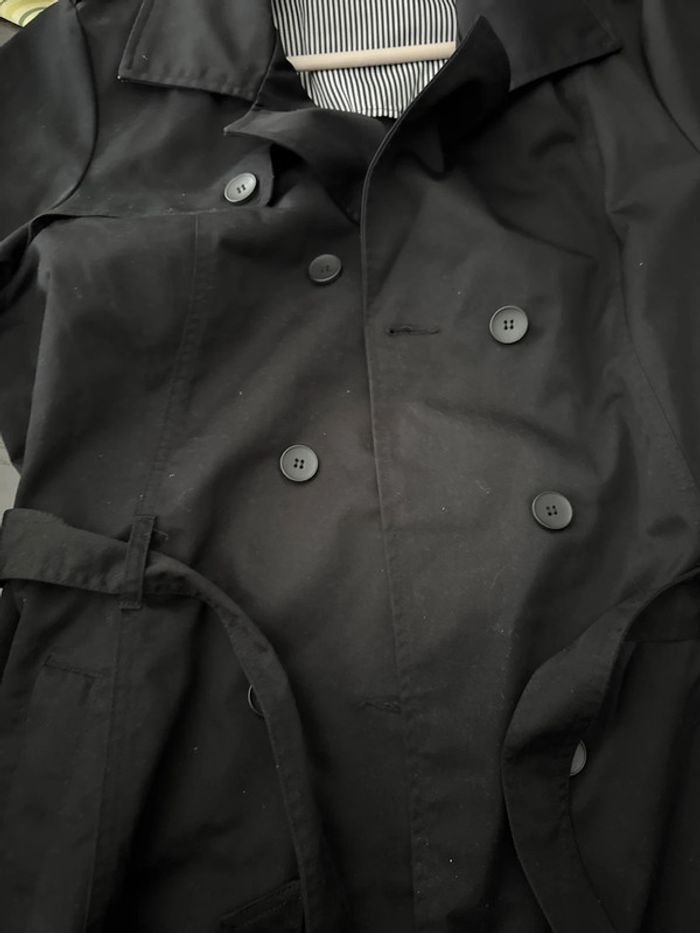Trench noir grande taille femme - photo numéro 5