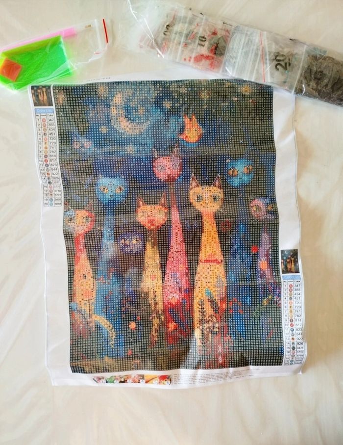 Diamond painting chats #S137 - photo numéro 2