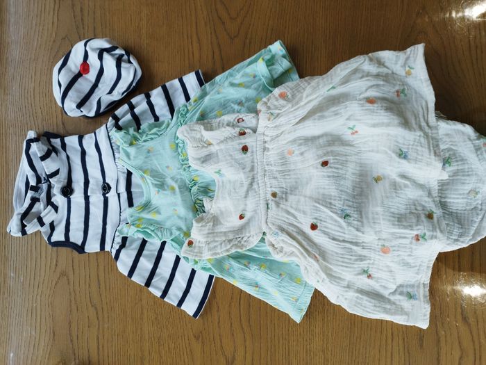 Lots vêtements été bébé fille 6 mois - photo numéro 3