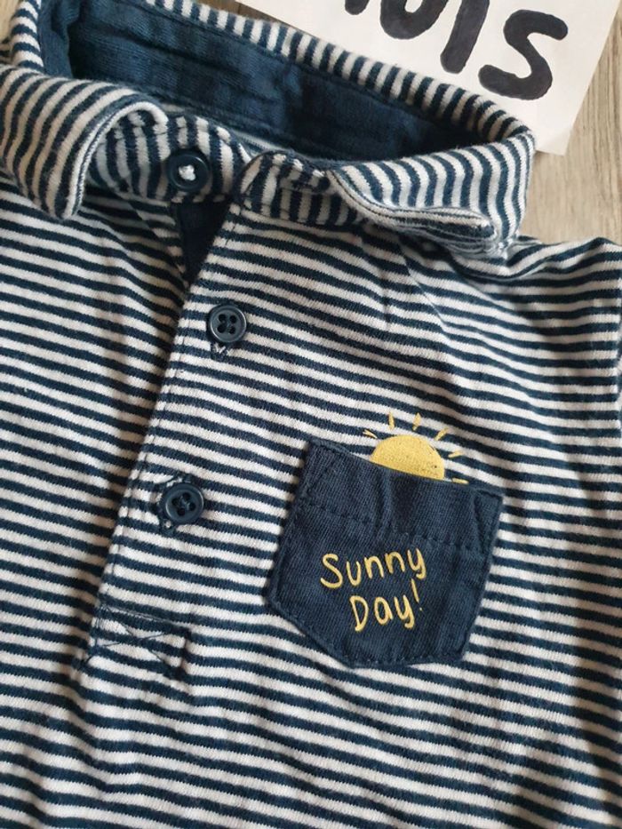 Maillot t-shirt polo 3mois garçon - photo numéro 2