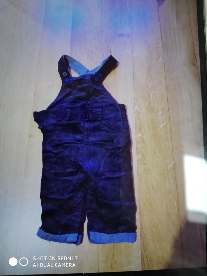 Salopette en velours