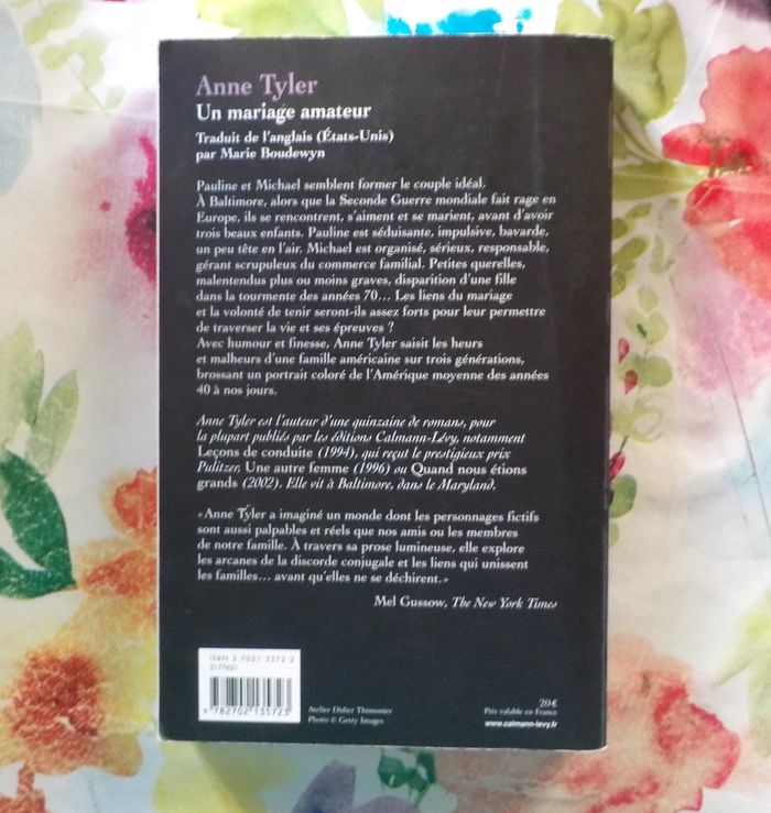 UN MARIAGE AMATEUR de Anne TYLER Ed. Calmann-Lévy - photo numéro 3