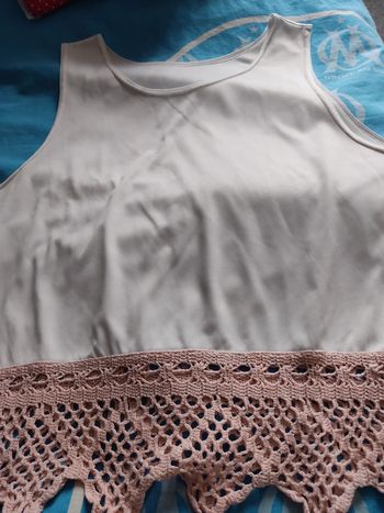 Haut d'été blanc et rose