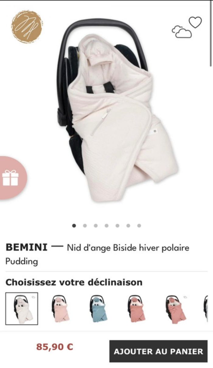 Nid d’ange Bemini 0-1 an