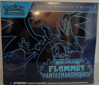 Coffret Dresseur d'Élite (ETB) Pokémon Méga-Évolution Flammes Fantasmagoriques ME02