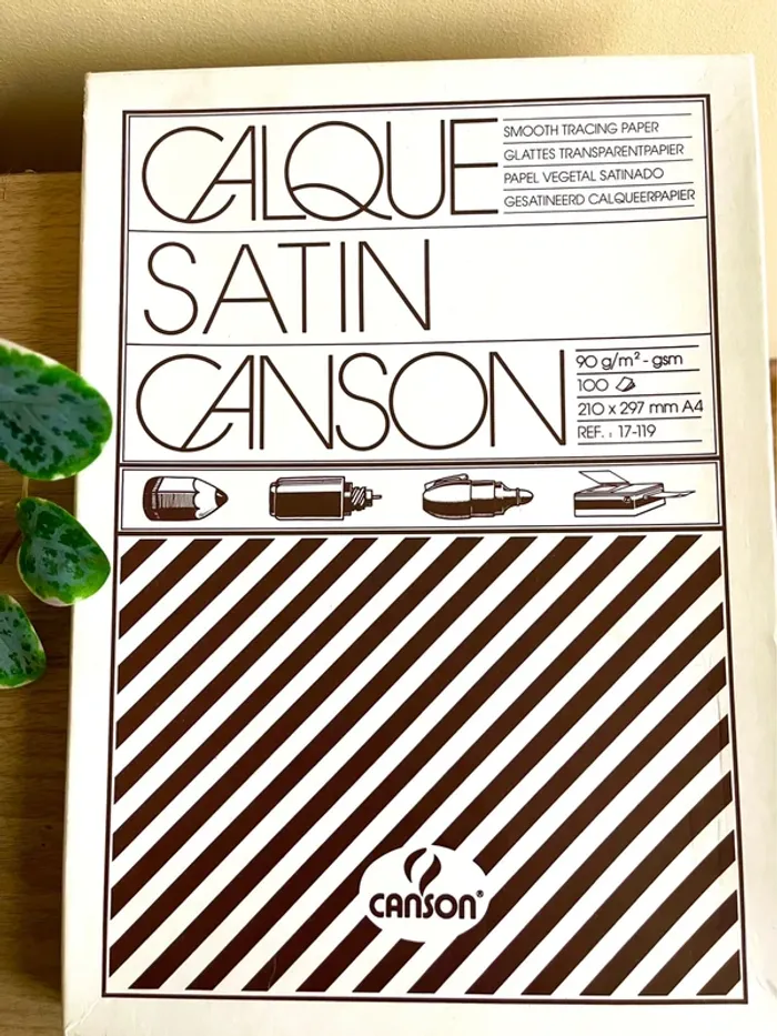 Bloc papier calque canson satin a4 90g 100 feuilles neuf - photo numéro 2