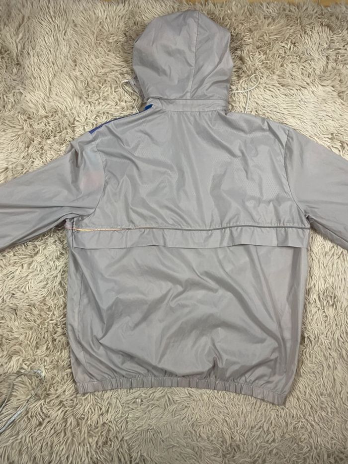 Coupe-vent Adidas vintage à capuche - Gris Taille M année 80´ 90’ y2k - photo numéro 4