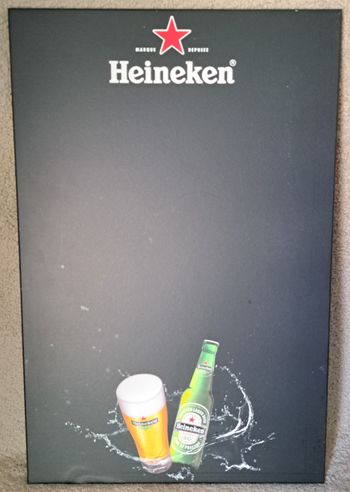 Tableau ardoise publicitaire Heineken
